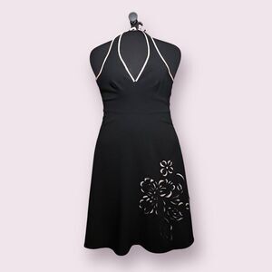 STUDIO Y  Black  Dress Size 3 Flower Design